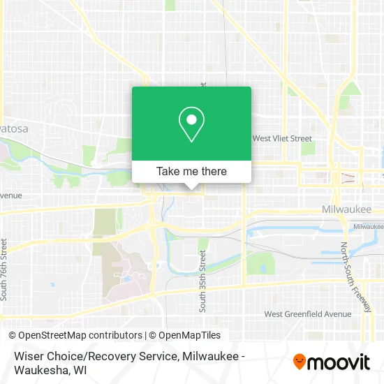 Mapa de Wiser Choice/Recovery Service