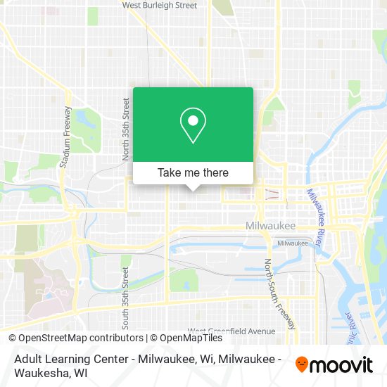 Mapa de Adult Learning Center - Milwaukee, Wi