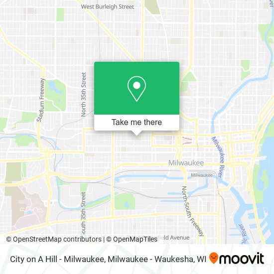 City on A Hill - Milwaukee map