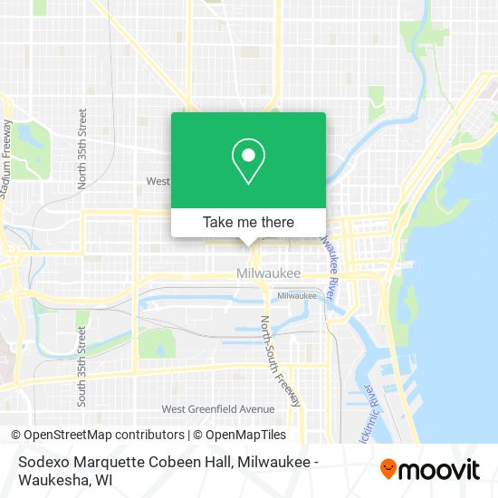 Sodexo Marquette Cobeen Hall map