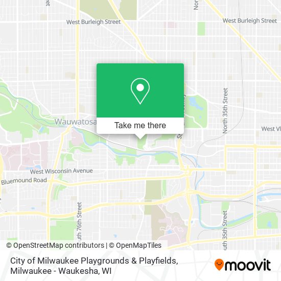 Mapa de City of Milwaukee Playgrounds & Playfields