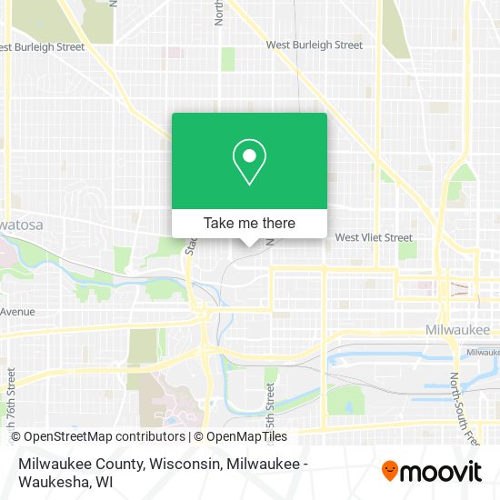 Mapa de Milwaukee County, Wisconsin