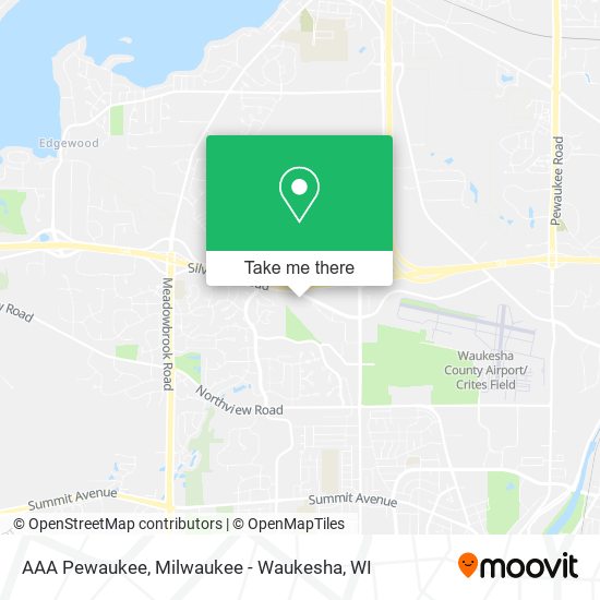 AAA Pewaukee map