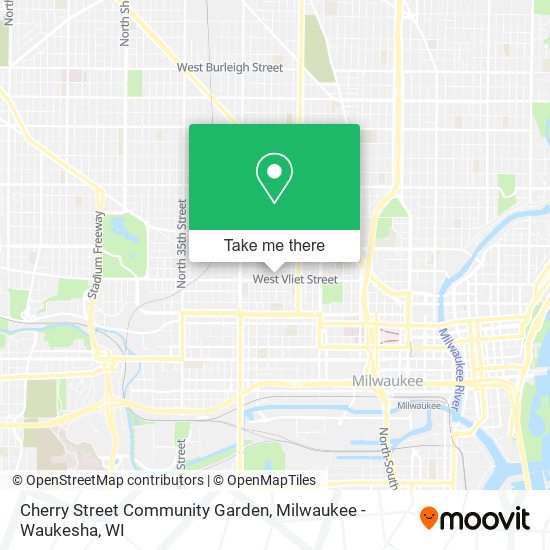 Cherry Street Community Garden map