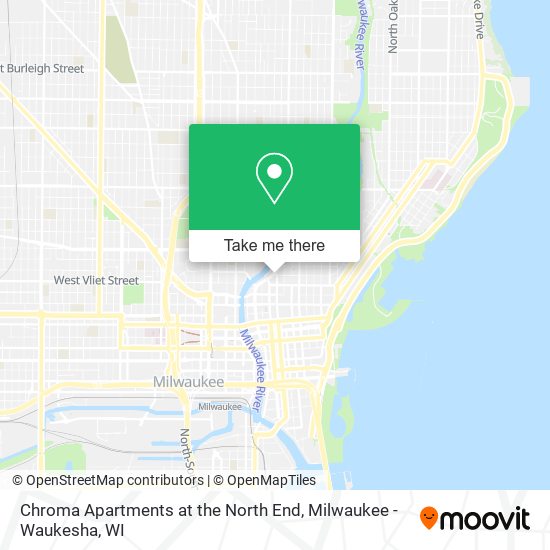 Chroma Apartments at the North End map