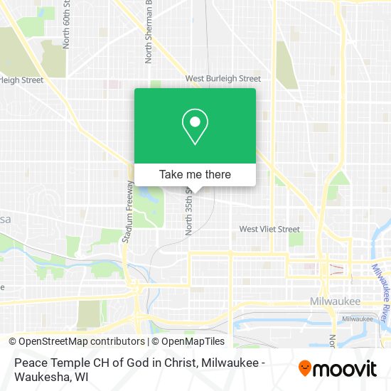 Peace Temple CH of God in Christ map