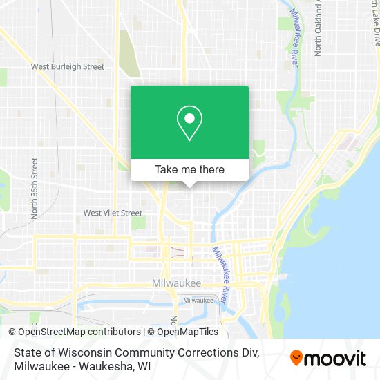 State of Wisconsin Community Corrections Div map