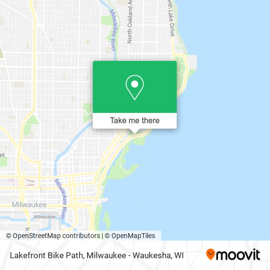 Lakefront Bike Path map