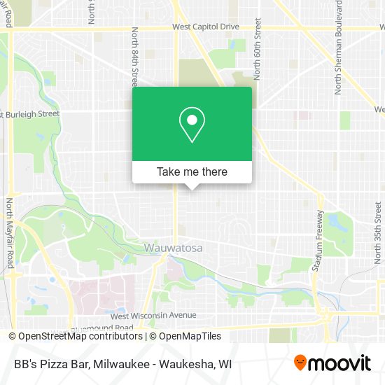BB's Pizza Bar map