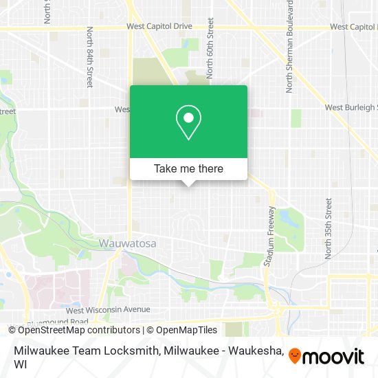Milwaukee Team Locksmith map