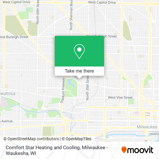 Comfort Star Heating and Cooling map