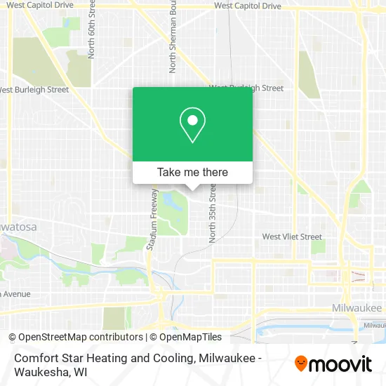 Mapa de Comfort Star Heating and Cooling
