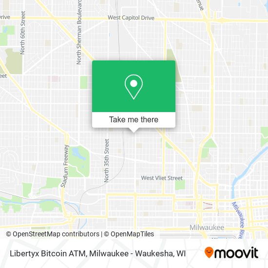 Mapa de Libertyx Bitcoin ATM