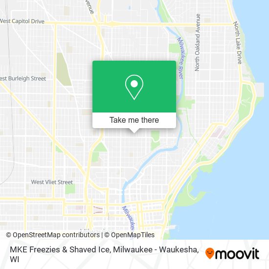 Mapa de MKE Freezies & Shaved Ice