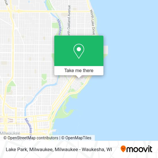 Lake Park, Milwaukee map