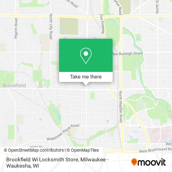Brookfield Wi Locksmith Store map