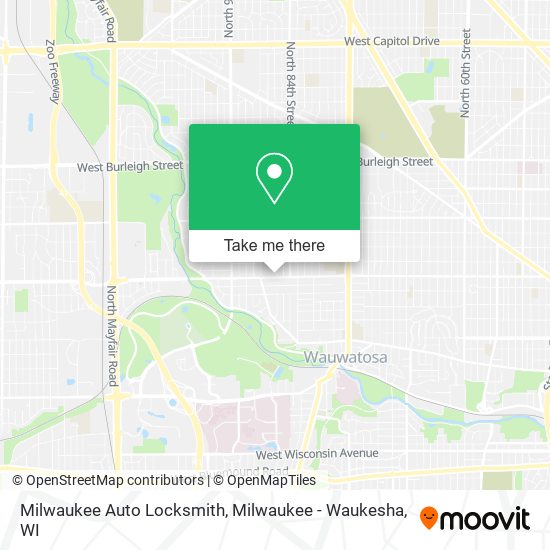 Milwaukee Auto Locksmith map