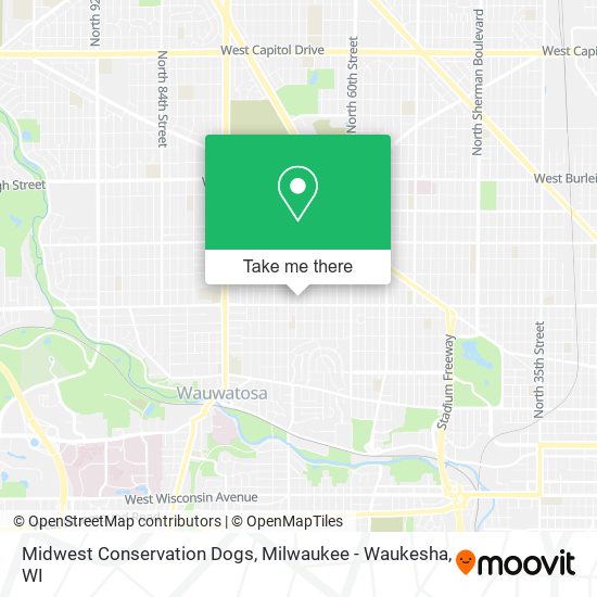 Midwest Conservation Dogs map