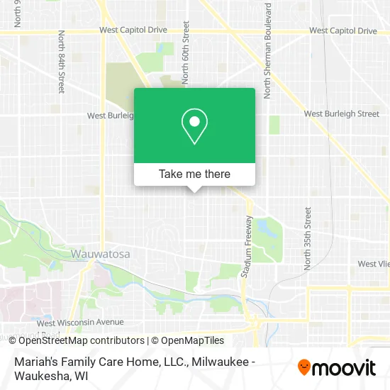 Mariah's Family Care Home, LLC. map