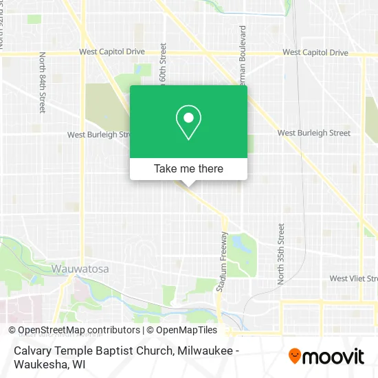 Mapa de Calvary Temple Baptist Church