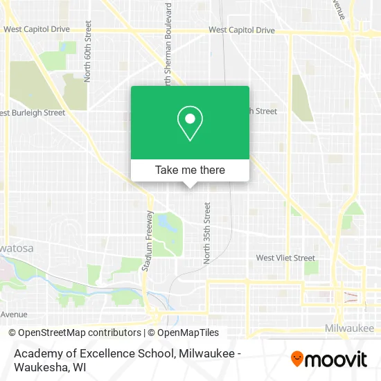 Mapa de Academy of Excellence School
