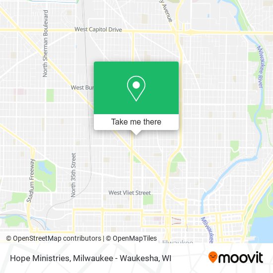 Hope Ministries map