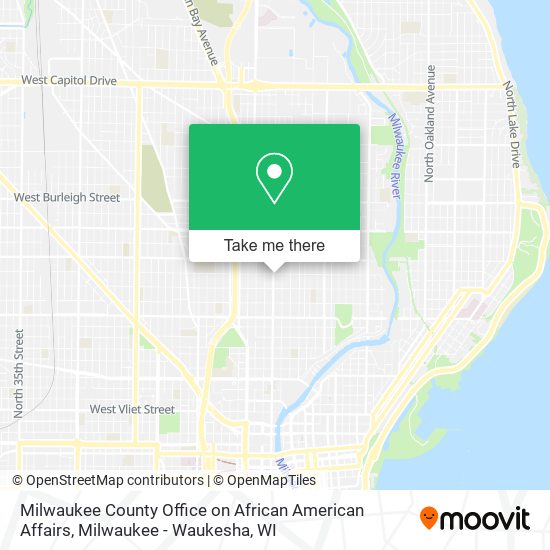 Milwaukee County Office on African American Affairs map