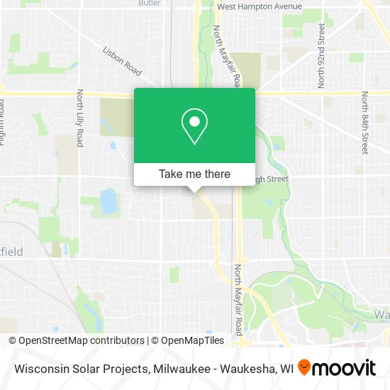 Wisconsin Solar Projects map