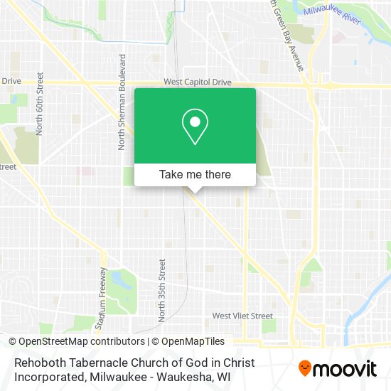 Rehoboth Tabernacle Church of God in Christ Incorporated map
