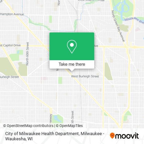 Mapa de City of Milwaukee Health Department