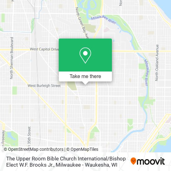 Mapa de The Upper Room Bible Church International / Bishop Elect W.F. Brooks Jr.