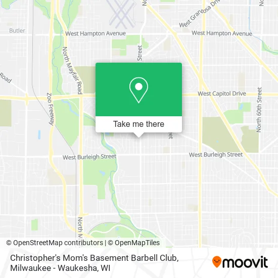 Christopher's Mom's Basement Barbell Club map