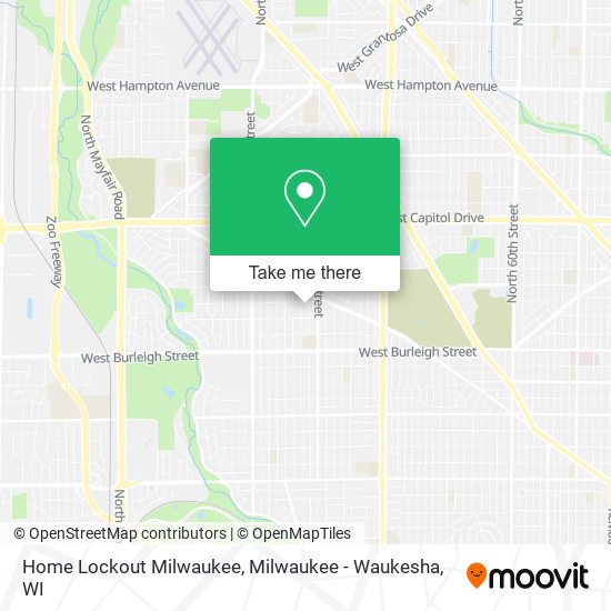 Home Lockout Milwaukee map
