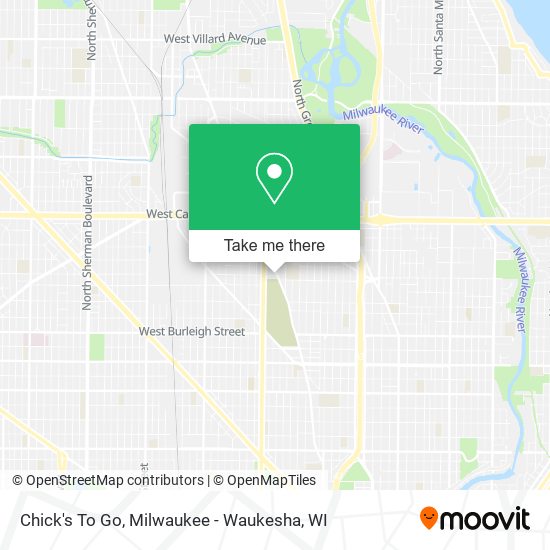 Chick's To Go map