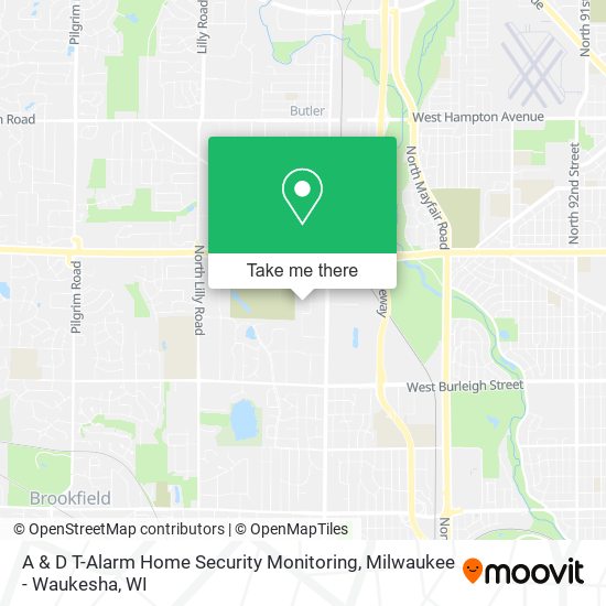 A & D T-Alarm Home Security Monitoring map