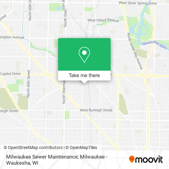Milwaukee Sewer Maintenance map