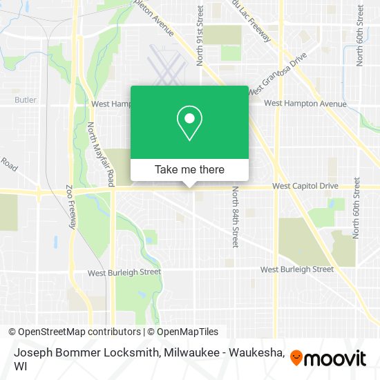 Joseph Bommer Locksmith map