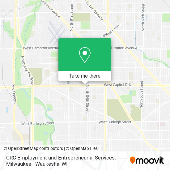 CRC Employment and Entrepreneurial Services map