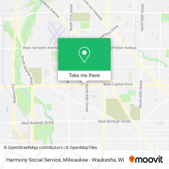 Harmony Social Service map