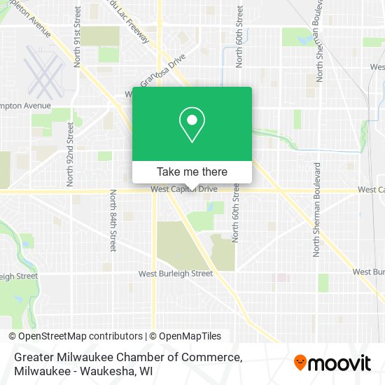 Mapa de Greater Milwaukee Chamber of Commerce