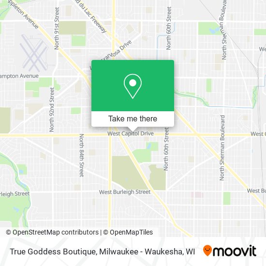 True Goddess Boutique map