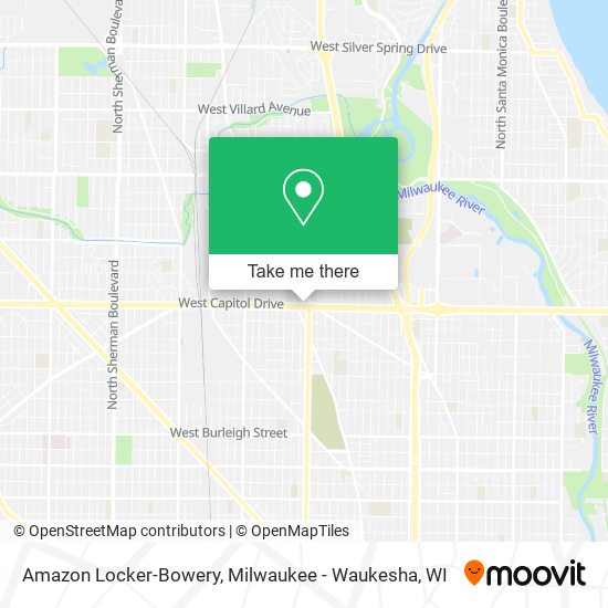 Amazon Locker-Bowery map