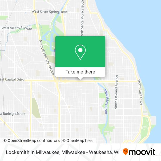Locksmith In Milwaukee map