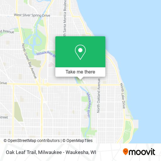 Oak Leaf Trail map