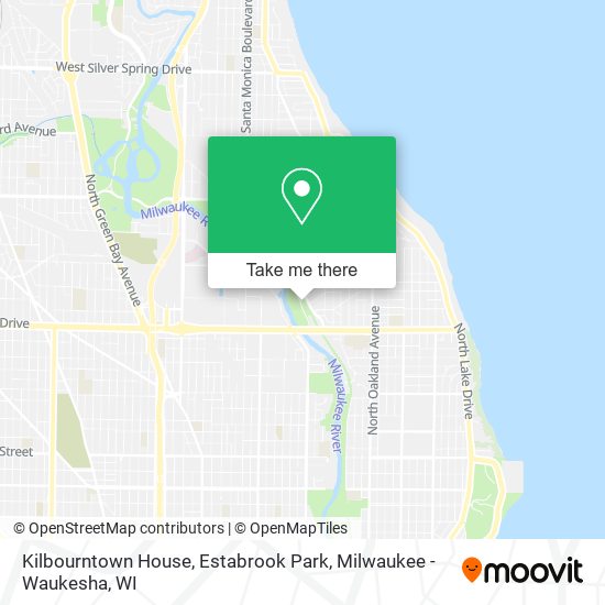 Kilbourntown House, Estabrook Park map