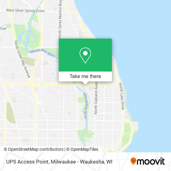 UPS Access Point map