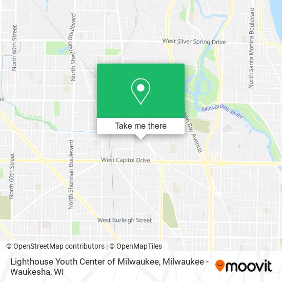 Mapa de Lighthouse Youth Center of Milwaukee