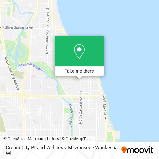 Cream City Pt and Wellness map