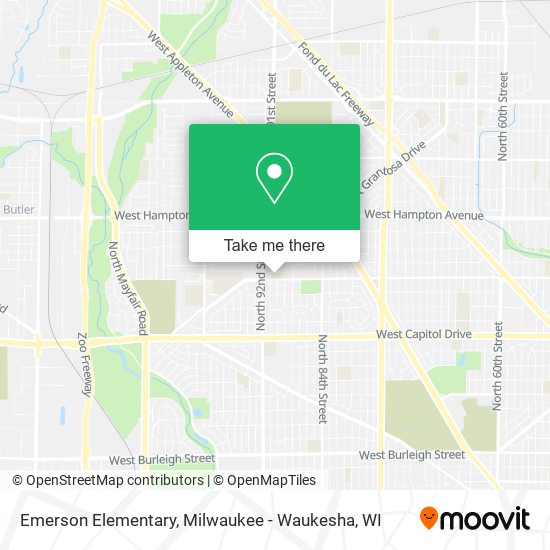Emerson Elementary map