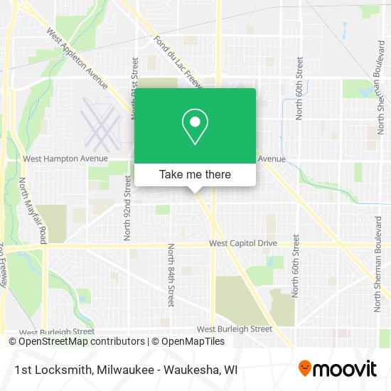 Mapa de 1st Locksmith